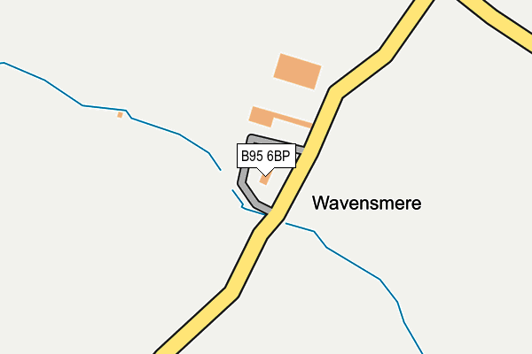 B95 6BP map - OS OpenMap – Local (Ordnance Survey) B95 6BP map - OS OpenMap – Local (Ordnance Survey)