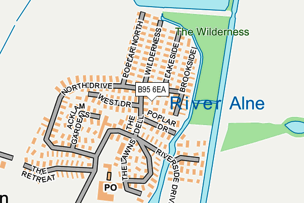 B95 6EA map - OS OpenMap – Local (Ordnance Survey) B95 6EA map - OS OpenMap – Local (Ordnance Survey)