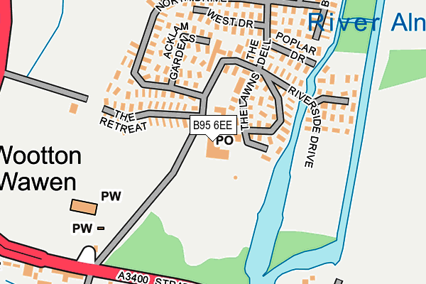 B95 6EE map - OS OpenMap – Local (Ordnance Survey) B95 6EE map - OS OpenMap – Local (Ordnance Survey)