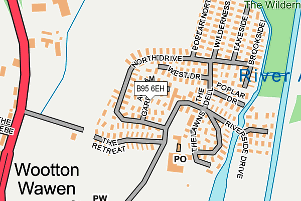 B95 6EH map - OS OpenMap – Local (Ordnance Survey) B95 6EH map - OS OpenMap – Local (Ordnance Survey)