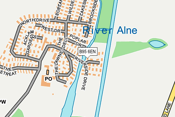 B95 6EN map - OS OpenMap – Local (Ordnance Survey) B95 6EN map - OS OpenMap – Local (Ordnance Survey)