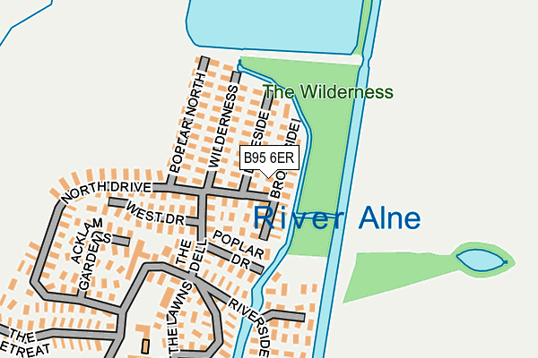 B95 6ER map - OS OpenMap – Local (Ordnance Survey) B95 6ER map - OS OpenMap – Local (Ordnance Survey)