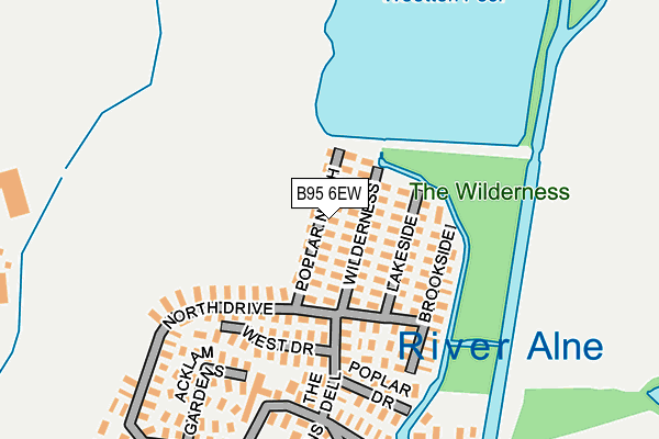 B95 6EW map - OS OpenMap – Local (Ordnance Survey) B95 6EW map - OS OpenMap – Local (Ordnance Survey)