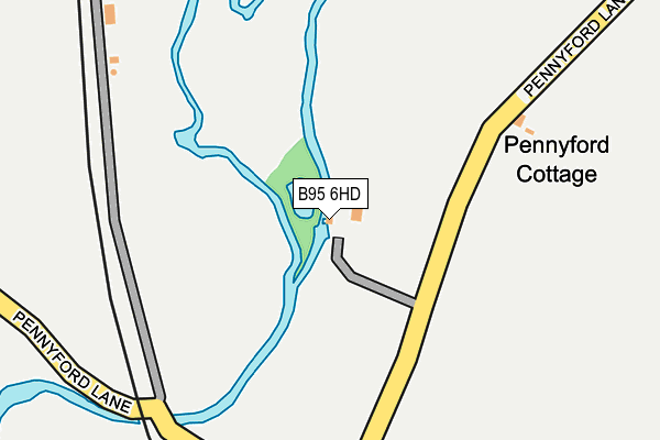 B95 6HD map - OS OpenMap – Local (Ordnance Survey) B95 6HD map - OS OpenMap – Local (Ordnance Survey)