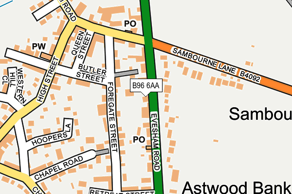 B96 6AA map - OS OpenMap – Local (Ordnance Survey) B96 6AA map - OS OpenMap – Local (Ordnance Survey)
