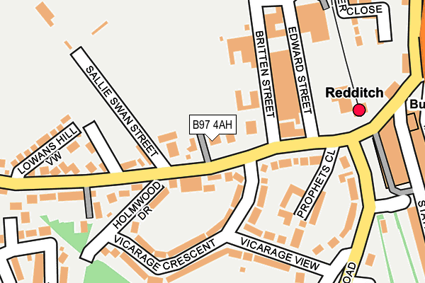 B97 4AH map - OS OpenMap – Local (Ordnance Survey) B97 4AH map - OS OpenMap – Local (Ordnance Survey)