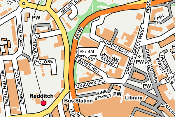 B97 4AL map - OS OpenMap – Local (Ordnance Survey) B97 4AL map - OS OpenMap – Local (Ordnance Survey)