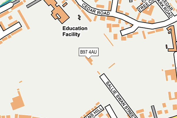 B97 4AU map - OS OpenMap – Local (Ordnance Survey) B97 4AU map - OS OpenMap – Local (Ordnance Survey)
