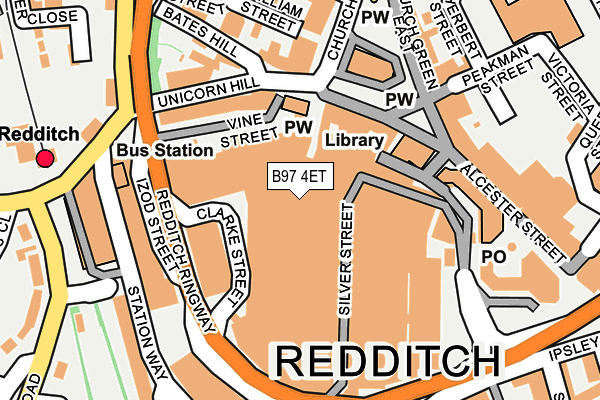 B97 4ET map - OS OpenMap – Local (Ordnance Survey) B97 4ET map - OS OpenMap – Local (Ordnance Survey)