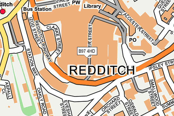 B97 4HD map - OS OpenMap – Local (Ordnance Survey) B97 4HD map - OS OpenMap – Local (Ordnance Survey)
