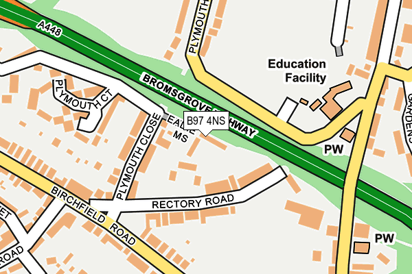 B97 4NS map - OS OpenMap – Local (Ordnance Survey) B97 4NS map - OS OpenMap – Local (Ordnance Survey)