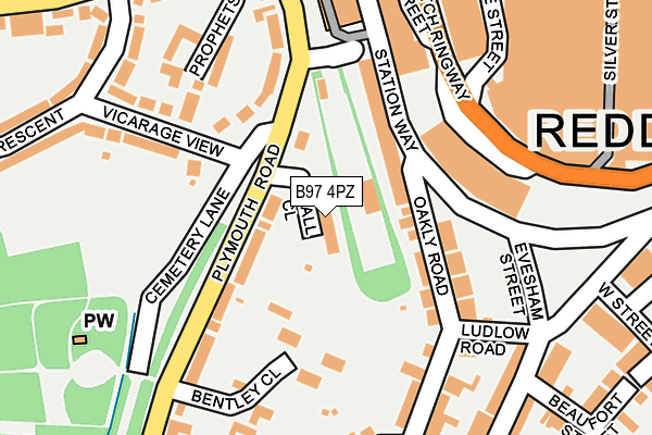 B97 4PZ map - OS OpenMap – Local (Ordnance Survey) B97 4PZ map - OS OpenMap – Local (Ordnance Survey)