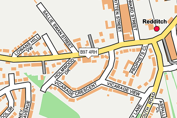 B97 4RH map - OS OpenMap – Local (Ordnance Survey) B97 4RH map - OS OpenMap – Local (Ordnance Survey)
