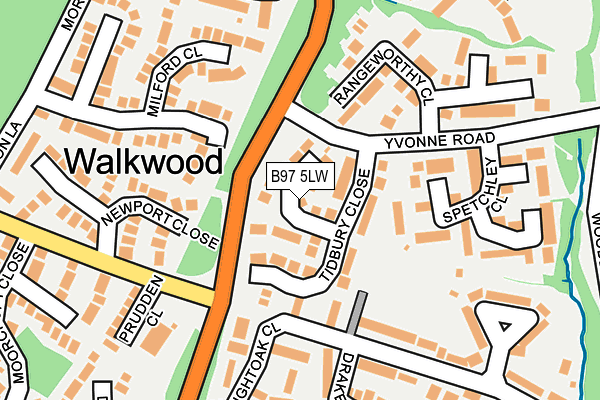 B97 5LW map - OS OpenMap – Local (Ordnance Survey) B97 5LW map - OS OpenMap – Local (Ordnance Survey)