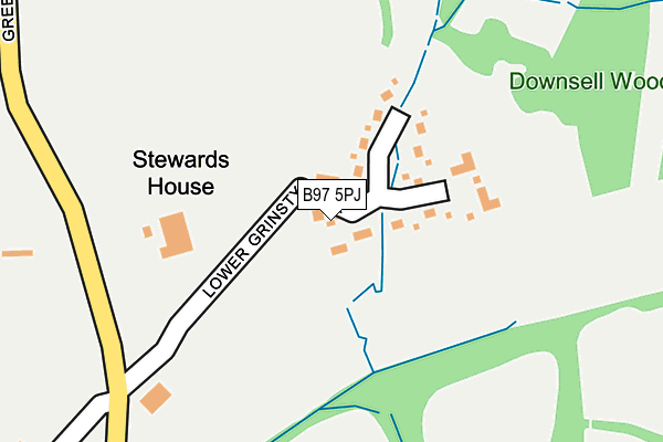 B97 5PJ map - OS OpenMap – Local (Ordnance Survey) B97 5PJ map - OS OpenMap – Local (Ordnance Survey)