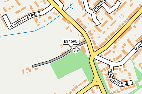 B97 5PQ map - OS OpenMap – Local (Ordnance Survey) B97 5PQ map - OS OpenMap – Local (Ordnance Survey)