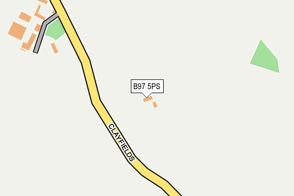 B97 5PS map - OS OpenMap – Local (Ordnance Survey) B97 5PS map - OS OpenMap – Local (Ordnance Survey)
