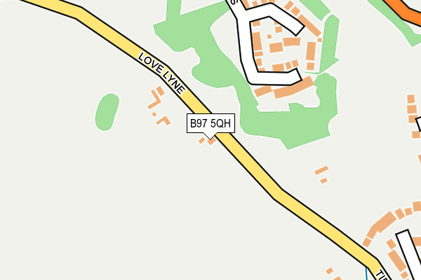 B97 5QH map - OS OpenMap – Local (Ordnance Survey) B97 5QH map - OS OpenMap – Local (Ordnance Survey)