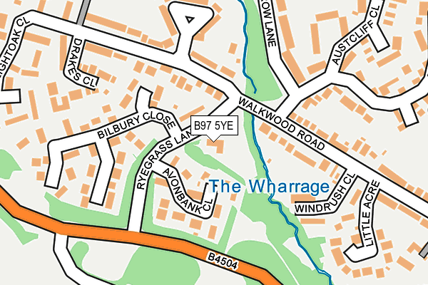 B97 5YE map - OS OpenMap – Local (Ordnance Survey) B97 5YE map - OS OpenMap – Local (Ordnance Survey)