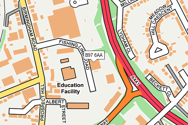 B97 6AA map - OS OpenMap – Local (Ordnance Survey) B97 6AA map - OS OpenMap – Local (Ordnance Survey)