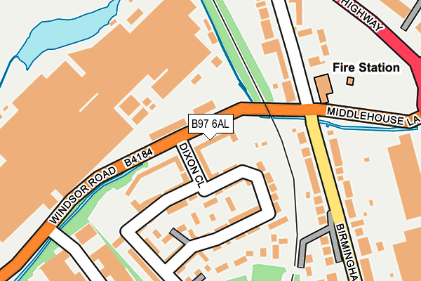 B97 6AL map - OS OpenMap – Local (Ordnance Survey) B97 6AL map - OS OpenMap – Local (Ordnance Survey)