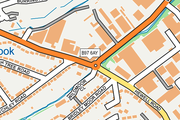 B97 6AY map - OS OpenMap – Local (Ordnance Survey) B97 6AY map - OS OpenMap – Local (Ordnance Survey)