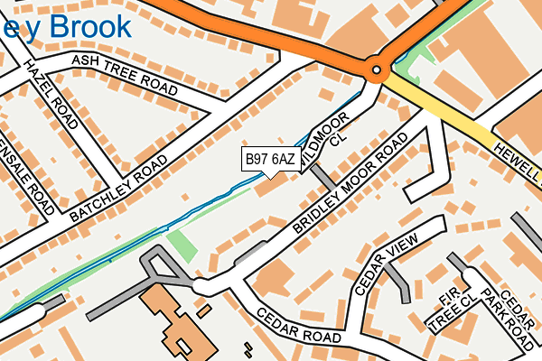 B97 6AZ map - OS OpenMap – Local (Ordnance Survey) B97 6AZ map - OS OpenMap – Local (Ordnance Survey)
