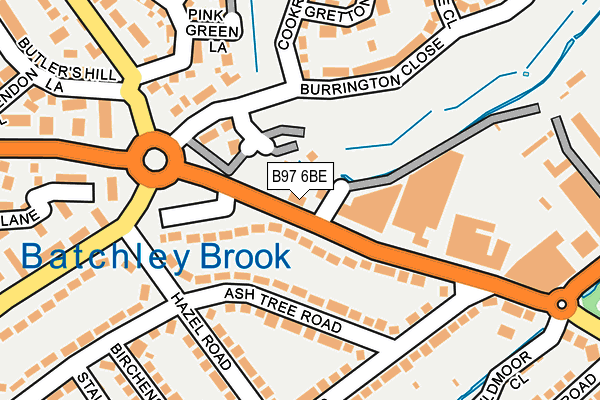 B97 6BE map - OS OpenMap – Local (Ordnance Survey) B97 6BE map - OS OpenMap – Local (Ordnance Survey)