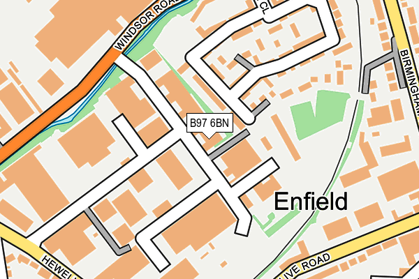 B97 6BN map - OS OpenMap – Local (Ordnance Survey) B97 6BN map - OS OpenMap – Local (Ordnance Survey)