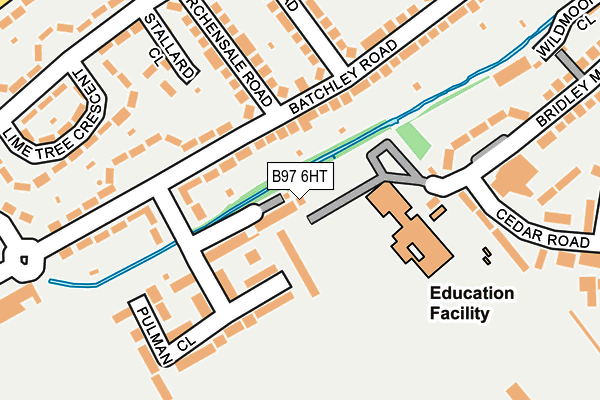 B97 6HT map - OS OpenMap – Local (Ordnance Survey) B97 6HT map - OS OpenMap – Local (Ordnance Survey)