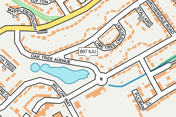 B97 6JU map - OS OpenMap – Local (Ordnance Survey) B97 6JU map - OS OpenMap – Local (Ordnance Survey)
