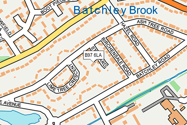 B97 6LA map - OS OpenMap – Local (Ordnance Survey) B97 6LA map - OS OpenMap – Local (Ordnance Survey)