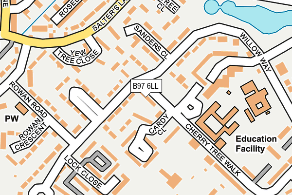 B97 6LL map - OS OpenMap – Local (Ordnance Survey) B97 6LL map - OS OpenMap – Local (Ordnance Survey)