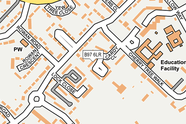 B97 6LR map - OS OpenMap – Local (Ordnance Survey) B97 6LR map - OS OpenMap – Local (Ordnance Survey)