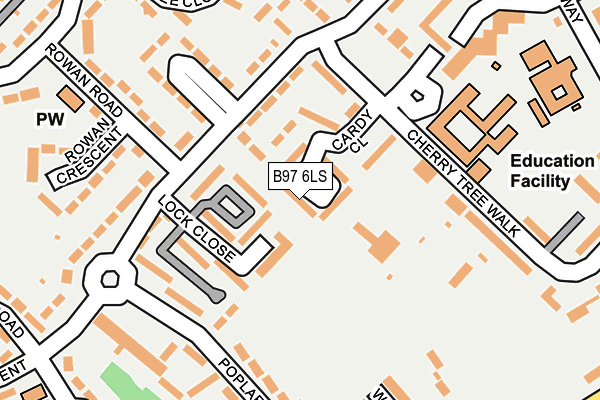 B97 6LS map - OS OpenMap – Local (Ordnance Survey) B97 6LS map - OS OpenMap – Local (Ordnance Survey)