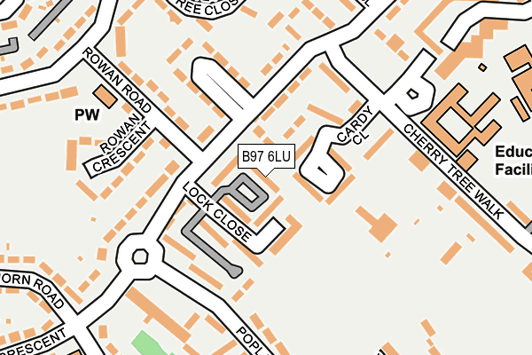 B97 6LU map - OS OpenMap – Local (Ordnance Survey) B97 6LU map - OS OpenMap – Local (Ordnance Survey)