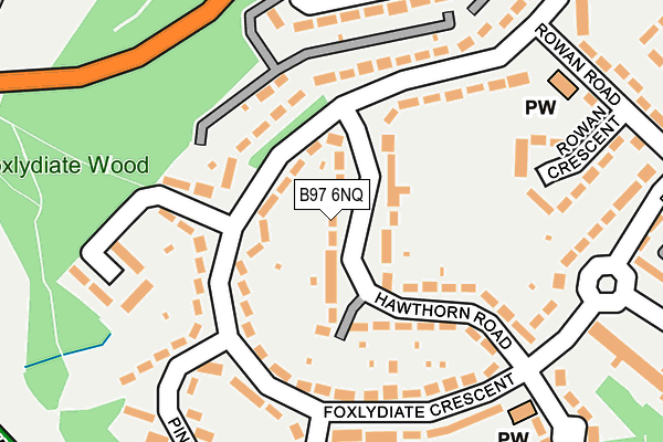B97 6NQ map - OS OpenMap – Local (Ordnance Survey) B97 6NQ map - OS OpenMap – Local (Ordnance Survey)
