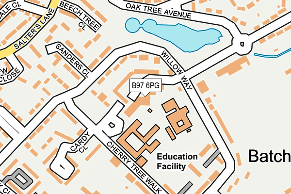 B97 6PG map - OS OpenMap – Local (Ordnance Survey) B97 6PG map - OS OpenMap – Local (Ordnance Survey)