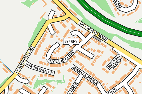 B97 6PY map - OS OpenMap – Local (Ordnance Survey) B97 6PY map - OS OpenMap – Local (Ordnance Survey)