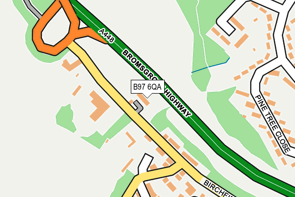 B97 6QA map - OS OpenMap – Local (Ordnance Survey) B97 6QA map - OS OpenMap – Local (Ordnance Survey)