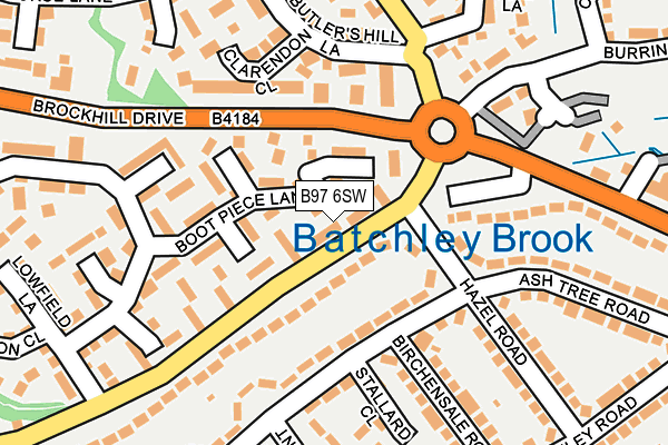 B97 6SW map - OS OpenMap – Local (Ordnance Survey) B97 6SW map - OS OpenMap – Local (Ordnance Survey)