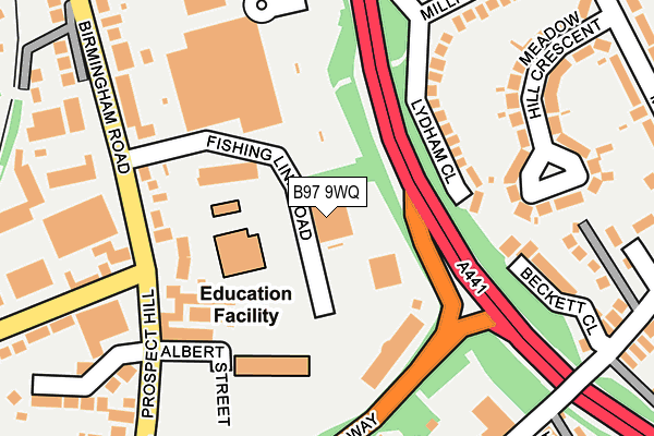 B97 9WQ map - OS OpenMap – Local (Ordnance Survey) B97 9WQ map - OS OpenMap – Local (Ordnance Survey)