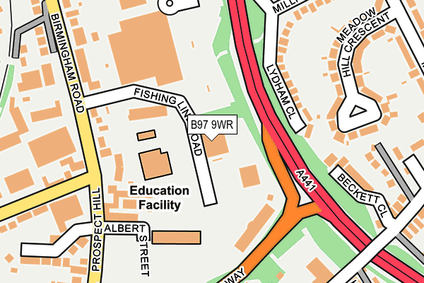 B97 9WR map - OS OpenMap – Local (Ordnance Survey) B97 9WR map - OS OpenMap – Local (Ordnance Survey)