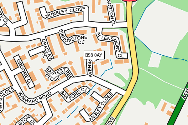 B98 0AY map - OS OpenMap – Local (Ordnance Survey) B98 0AY map - OS OpenMap – Local (Ordnance Survey)