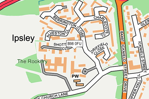 B98 0FU map - OS OpenMap – Local (Ordnance Survey) B98 0FU map - OS OpenMap – Local (Ordnance Survey)