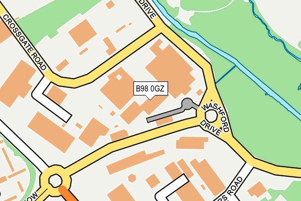 B98 0GZ map - OS OpenMap – Local (Ordnance Survey) B98 0GZ map - OS OpenMap – Local (Ordnance Survey)