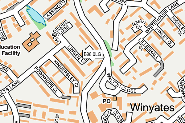 B98 0LG map - OS OpenMap – Local (Ordnance Survey) B98 0LG map - OS OpenMap – Local (Ordnance Survey)
