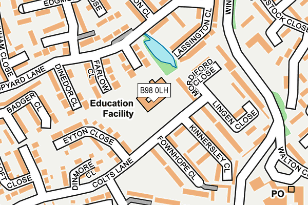 B98 0LH map - OS OpenMap – Local (Ordnance Survey) B98 0LH map - OS OpenMap – Local (Ordnance Survey)