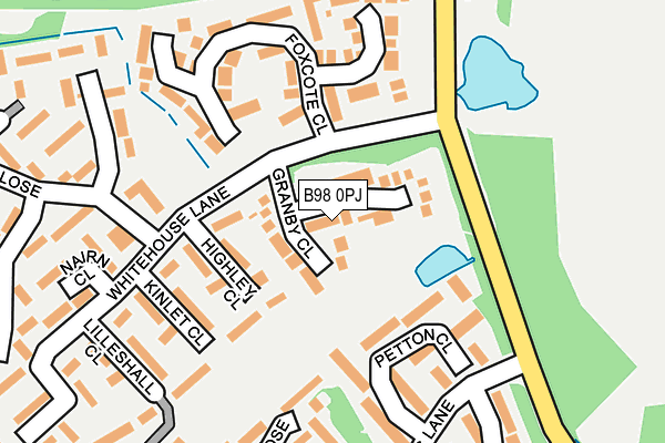 B98 0PJ map - OS OpenMap – Local (Ordnance Survey) B98 0PJ map - OS OpenMap – Local (Ordnance Survey)