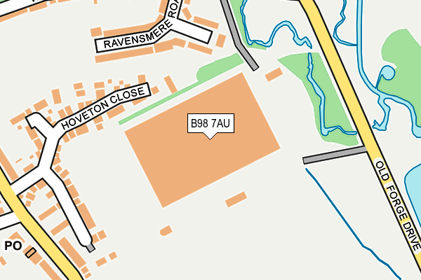 B98 7AU map - OS OpenMap – Local (Ordnance Survey) B98 7AU map - OS OpenMap – Local (Ordnance Survey)